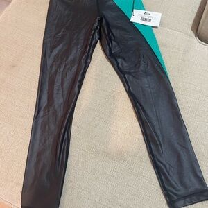 ZYIA Jade River Stone Metallic Leggings